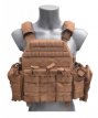 DCS 5.56 Coyote PC NIJ-4 +tasjes-M Large: van 115 - 132 cm borstomtrek