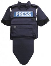 Kogelwerende vest PRESS - Journalisten Panther klasse 4 ICW blauw compleet