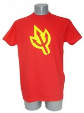 Rode T-shirt met duivels drietand -XS XSmall / Rode T-shirt met duivels drietand