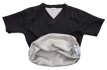 Snijwerende T-shirt Gen2-Zwart-KM Steek- en snijwerende zwarte T-shirt Gen2 met V-hals en korte mouwen