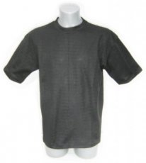 T-shirt zwart aramide VBR-Belgium EL-KM-S Small - Dunne brandwerende en snijwerende aramide T-Shirt met korte mouwen van VBR-Belgium